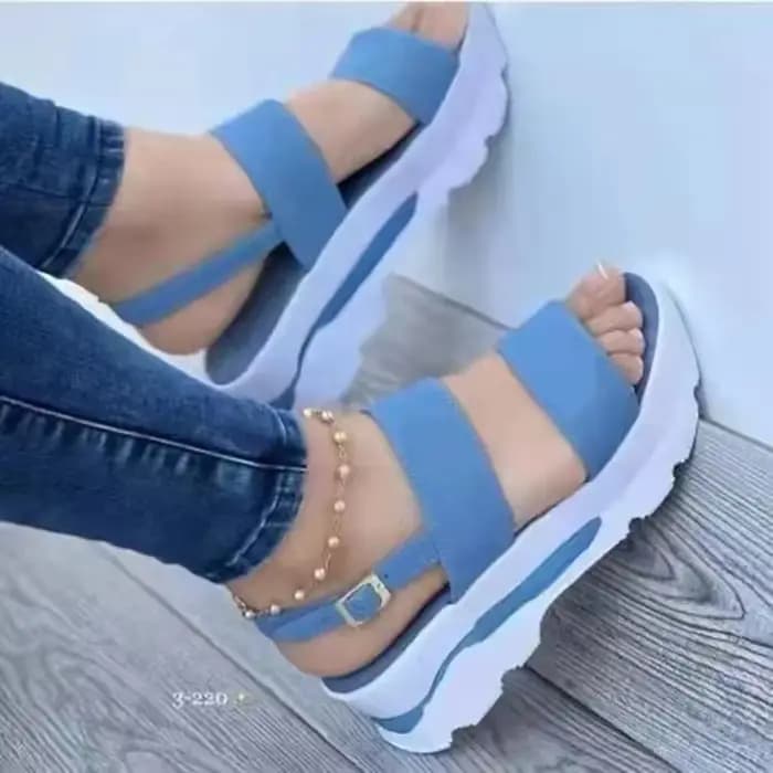 Femmes sandales à talons compensés été nouvelle femme chaussures à plate-forme basse
