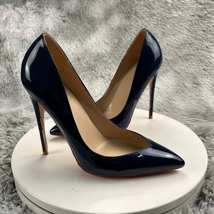 Escarpins classiques en cuir à talons hauts pour femmes, chaussures de bureau à bout pointu et à talons fins, à enfiler, escarpins de fête peu profonds pour printemps et automne