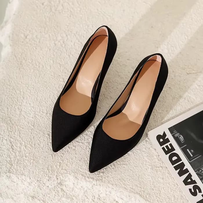 Bout pointu Talon bas Chaussures à talons hauts Imprimé léopard Rose Vert Noir Rouge
