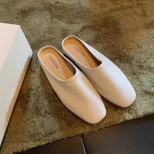 Mules confortables en cuir souple Grape Mom pour femmes