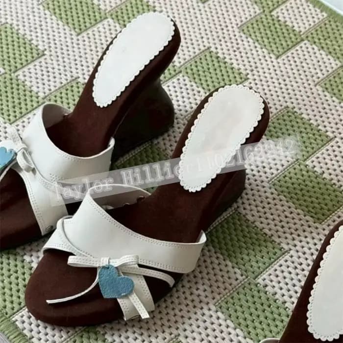 Sandales compensées à talon pour femme