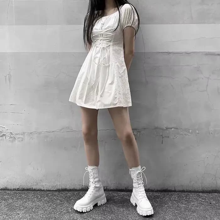 Nouveau mi-mollet bottes femmes automne hiver mode à lacets dames Chelsea fermeture éclair Botas Mujer