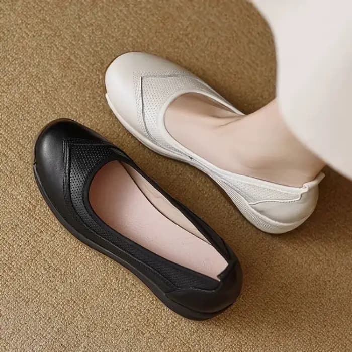 Chaussures plates compensées à enfiler pour femmes