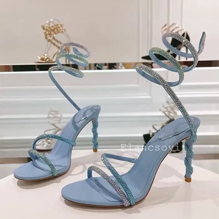 Sandales gladiateur à talons fins pour femmes