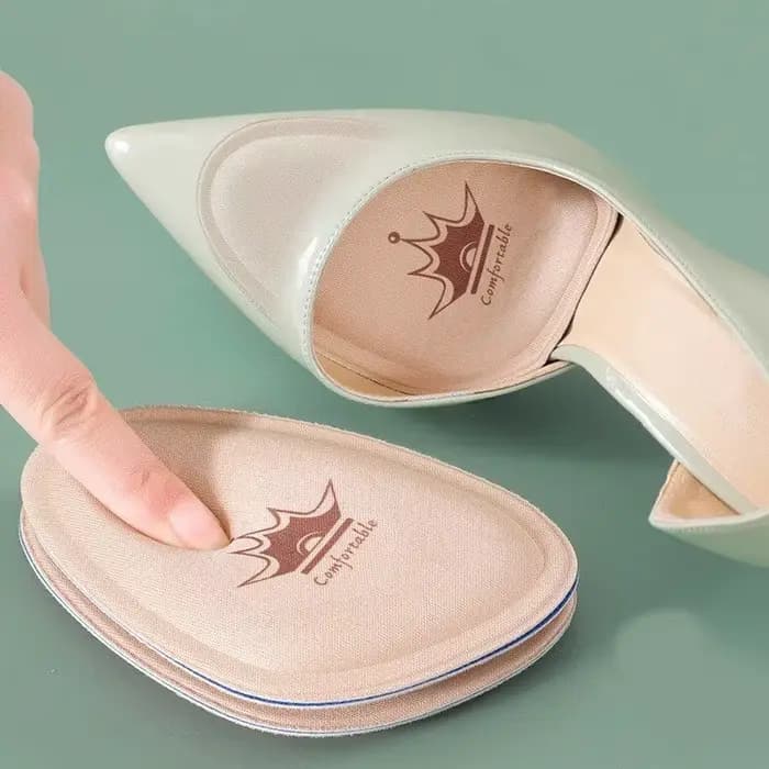 Femmes avant-pied coussinet soulagement de la douleur insérer demi-taille semelles antidérapantes coussin chaussure respirant absorbant la transpiration coussinets pour chaussures
