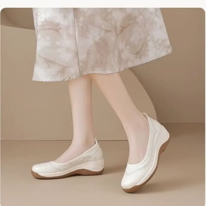 Chaussures plates compensées à enfiler pour femmes