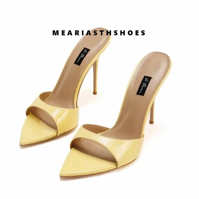 Sandales à talons très hauts pour femmes, nouvelle mode 2026, style coréen, bout pointu ouvert, sexy, à talon aiguille, chaussures d'été pour femmes