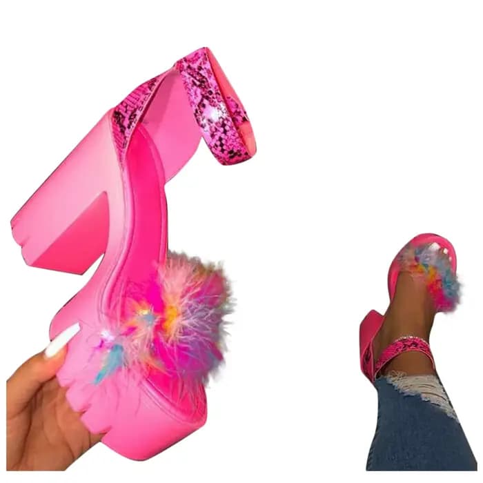 Sandales à Plateforme à Talons Super Hauts pour Femme