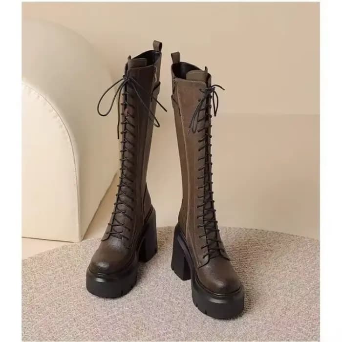 Bottes de chevalier à talons Super hauts pour femmes, cuissardes fines, automne hiver, plateforme haute pour femmes