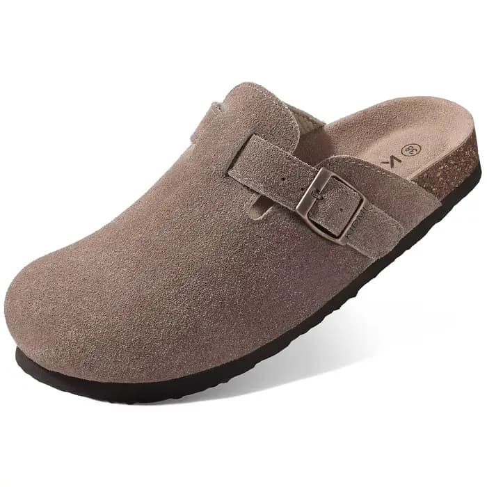 Comwarm – Mules en daim pour hommes et femmes