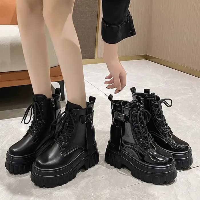 Bottes de moto à plateforme haute pour femmes