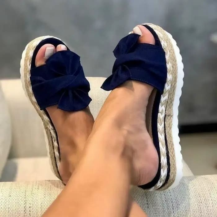 Sandales à talons compensés pour femmes, chaussures d'été élégantes