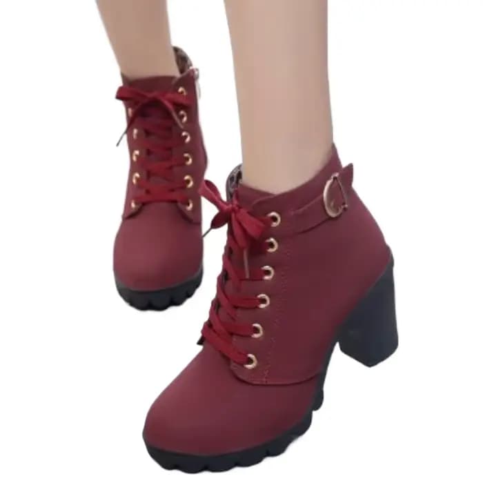 Bottes pour femmes, chaussures à talons hauts