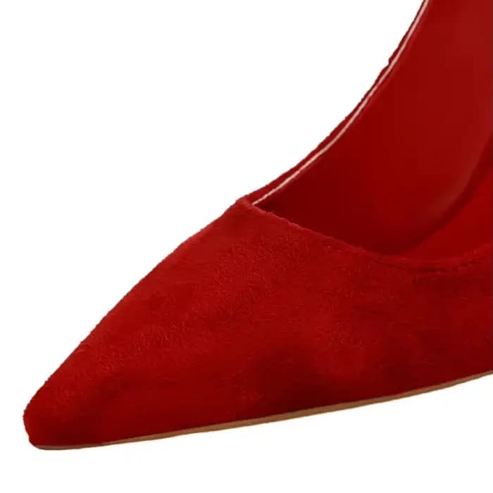 Femmes élégant troupeau Orange violet soirée Banquet fête pompes dame classique Scarpin nouveau bordeaux 9 cm talons hauts chaussures grande taille
