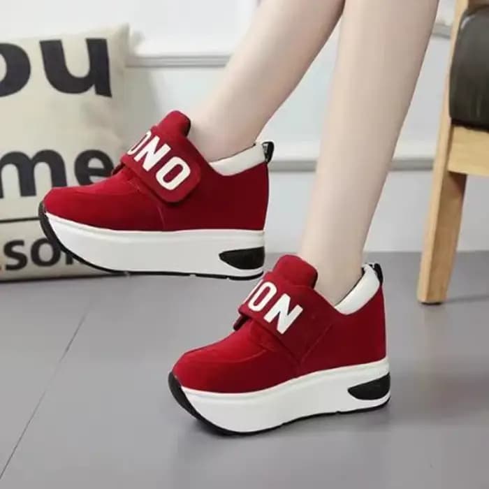 NOUVELLE plate-forme baskets compensées dames chaussures Sneaker
