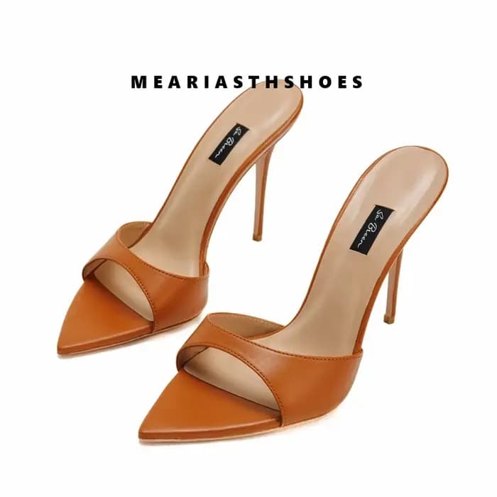Sandales à talons très hauts pour femmes, nouvelle mode 2026, style coréen, bout pointu ouvert, sexy, à talon aiguille, chaussures d'été pour femmes
