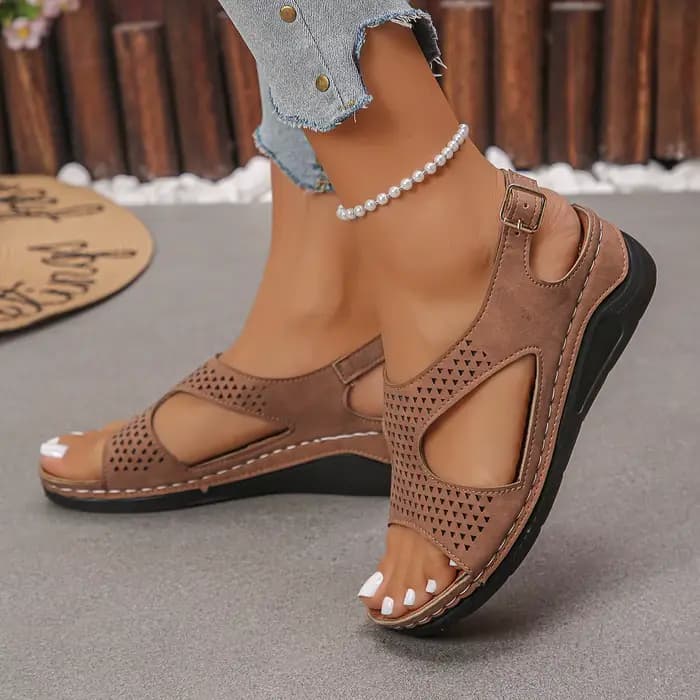 Nouvelles sandales compensées pour femme