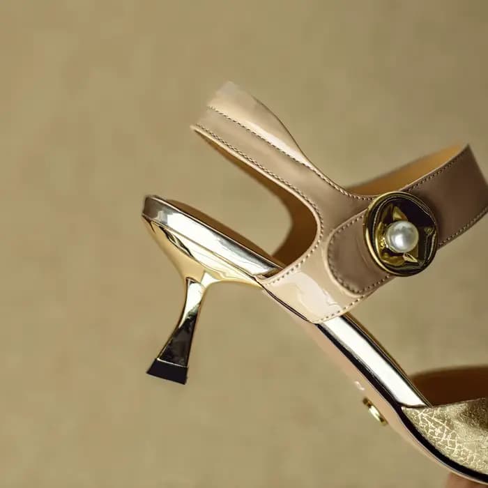 Escarpins à Talons Hauts Fins en Cuir pour Femme