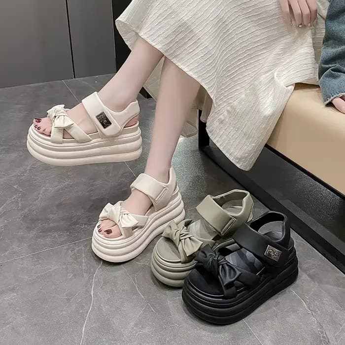 Sandales compensées à plateforme pour femme