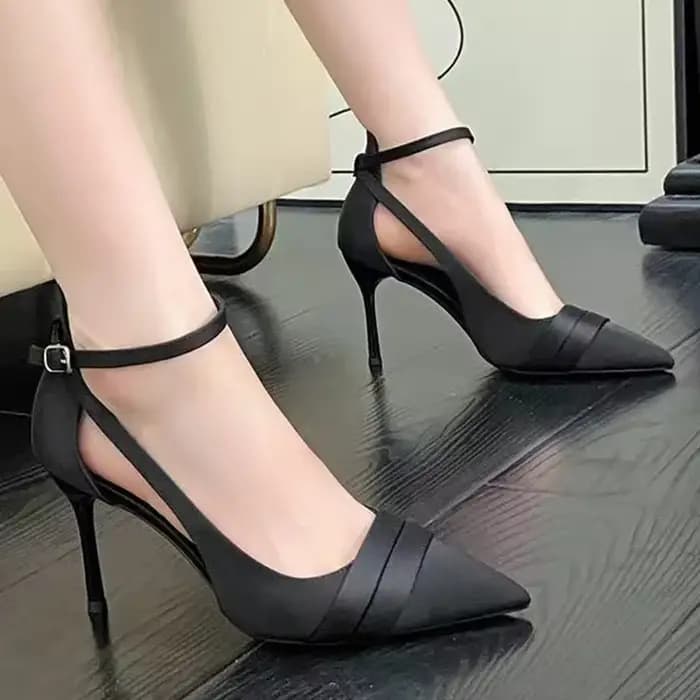 Escarpins à talons hauts en Satin violet pour femmes