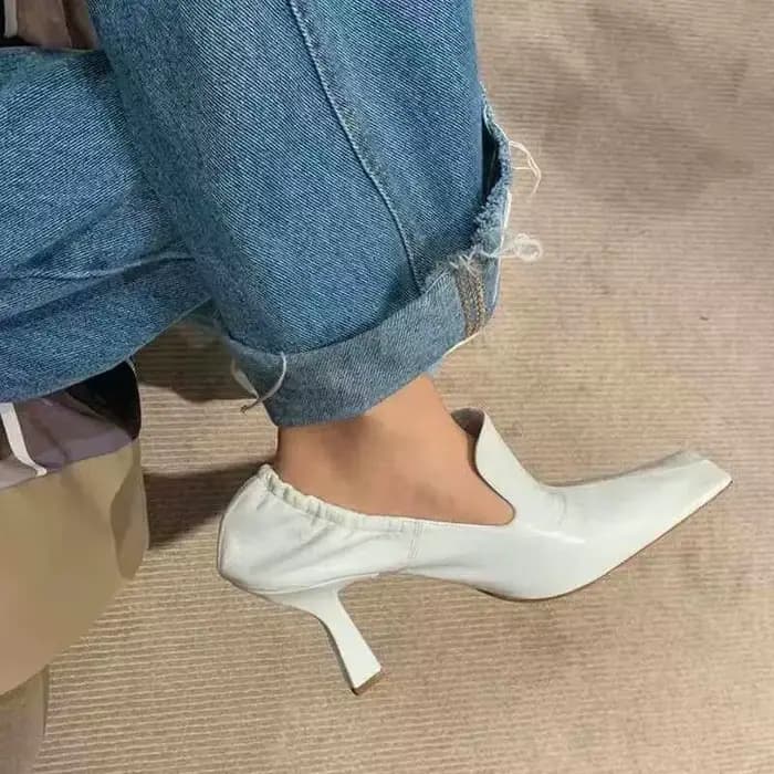 Escarpins à tête carrée pour femmes