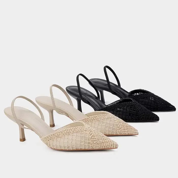 Escarpins confortables en maille tissée pour femme