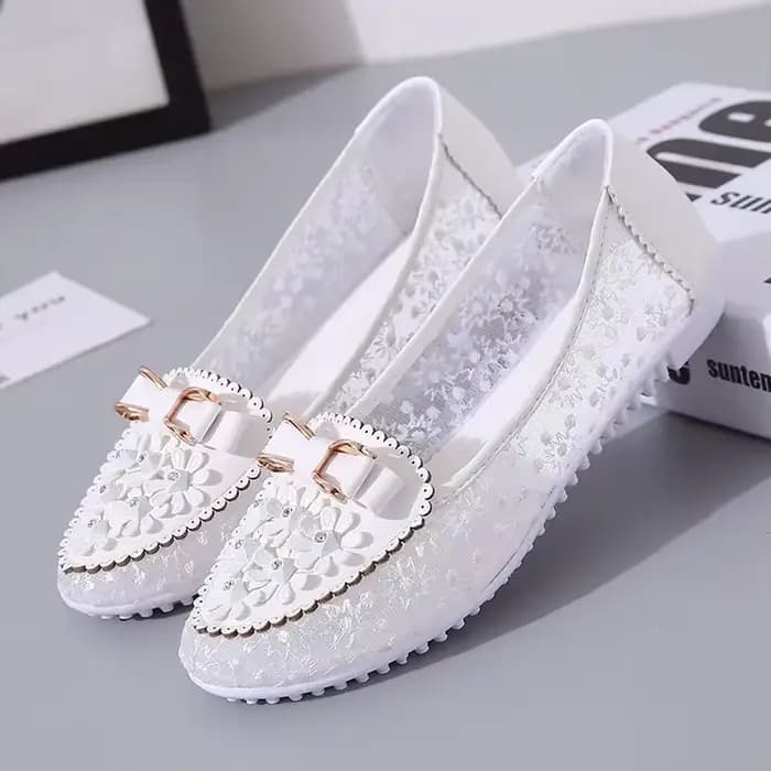 Sandales Respirantes à Plateforme Plate pour Femme, Chaussures d'Été à Enfiler, Mocassins Féminins, 34
