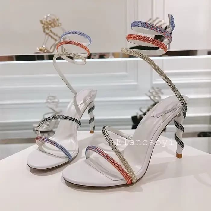 Sandales gladiateur à talons fins pour femmes