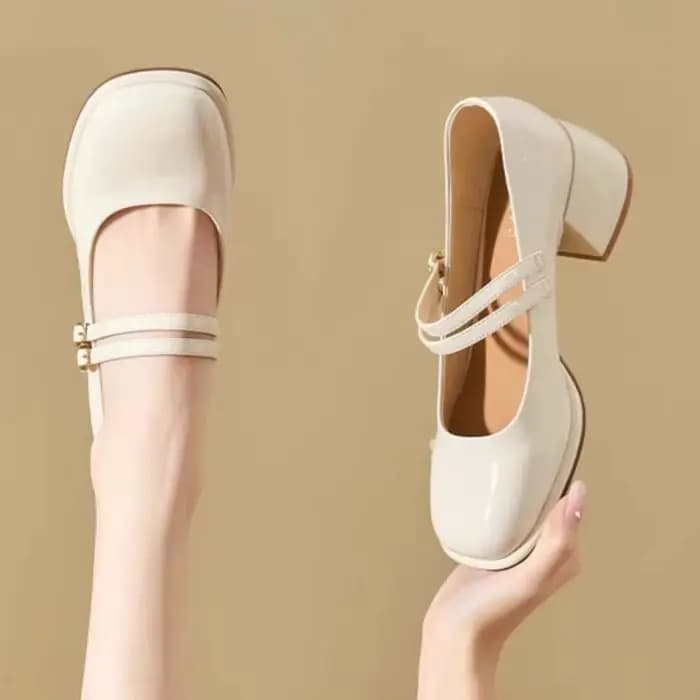  Chaussures de mariage Vintage à bout carré pour femmes