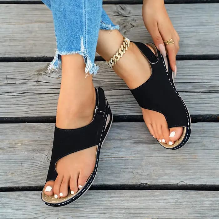Sandales compensées confortables pour femmes