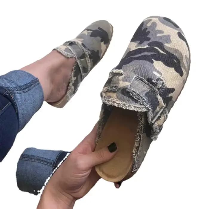 Mules à la mode pour femmes, pantoufles d'été, confortables, douces, plates, à bout fermé, demi-pantoufles, diapositives de plage en plein air, chaussures de maison, nouvelle collection