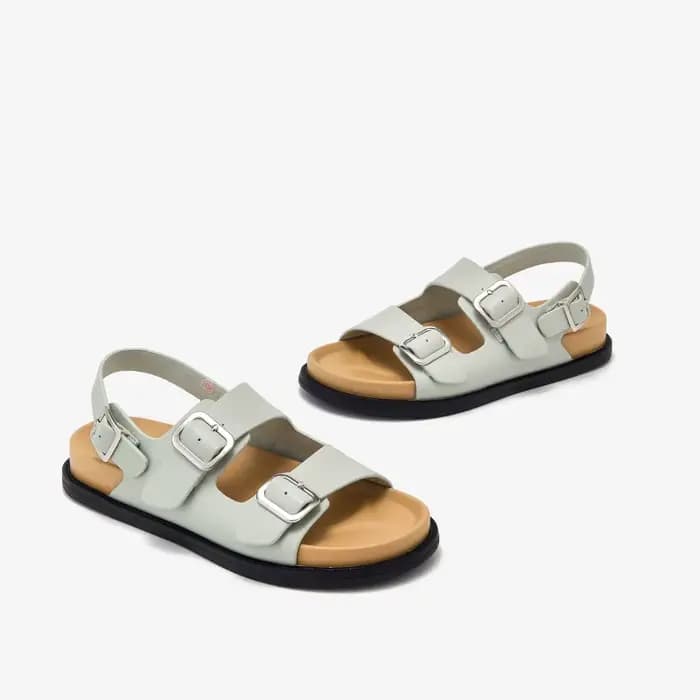 Sandales de plage en cuir synthétique pour femmes