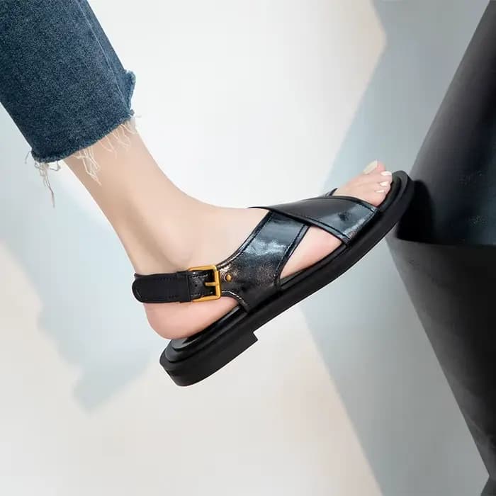 Sandales d'Été en Cuir group pour Femme