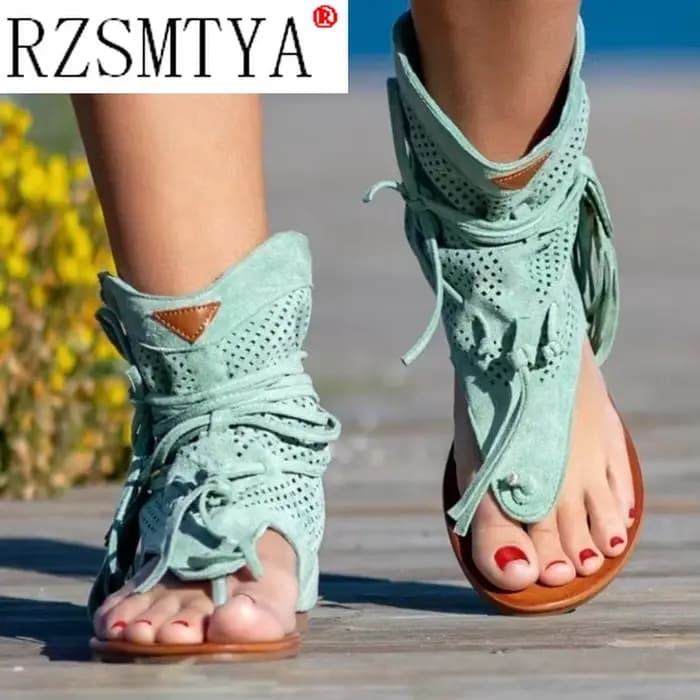Sandales rétro style gladiateur pour femmes