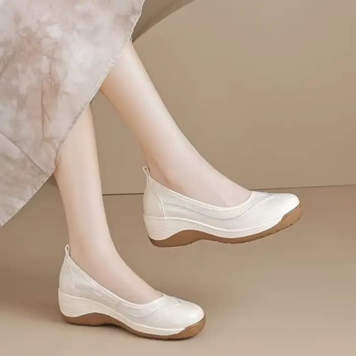 Chaussures plates compensées à enfiler pour femmes