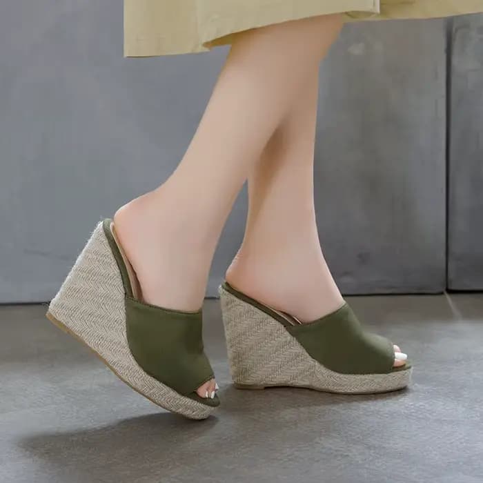 Optique-Pantoufles à plateforme astronomique pour femmes, mules à talons compensés, sandales d'été, Parker ouvert, chaussures à talons hauts, dames, grande taille