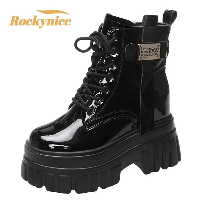 Bottes de moto à plateforme haute pour femmes