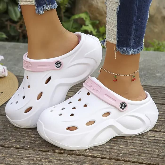 Sandales fermées à plateforme épaisse pour femmes