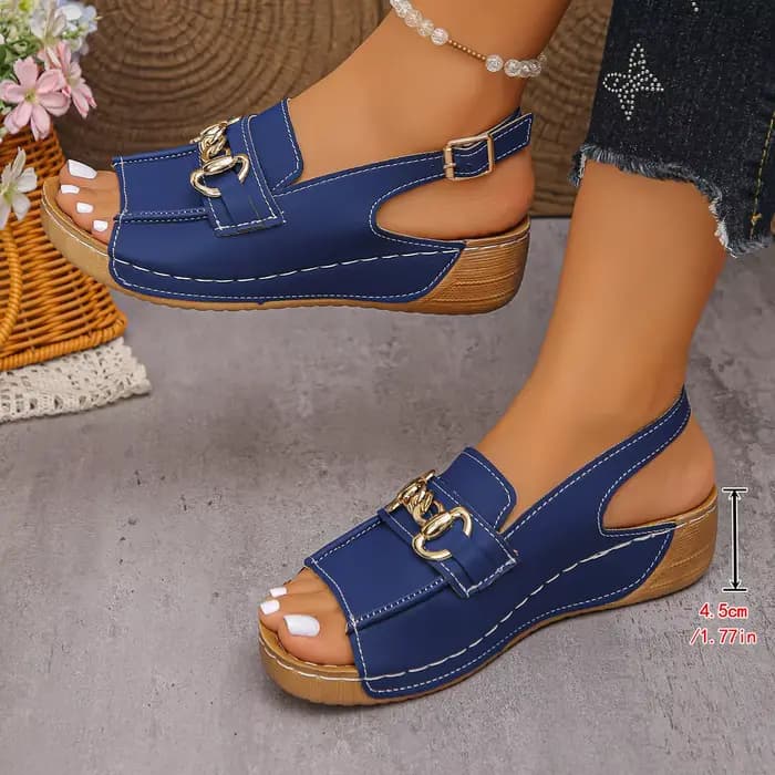 Sandales décontractées à talons compensés pour femme – Chaussures d'été légères