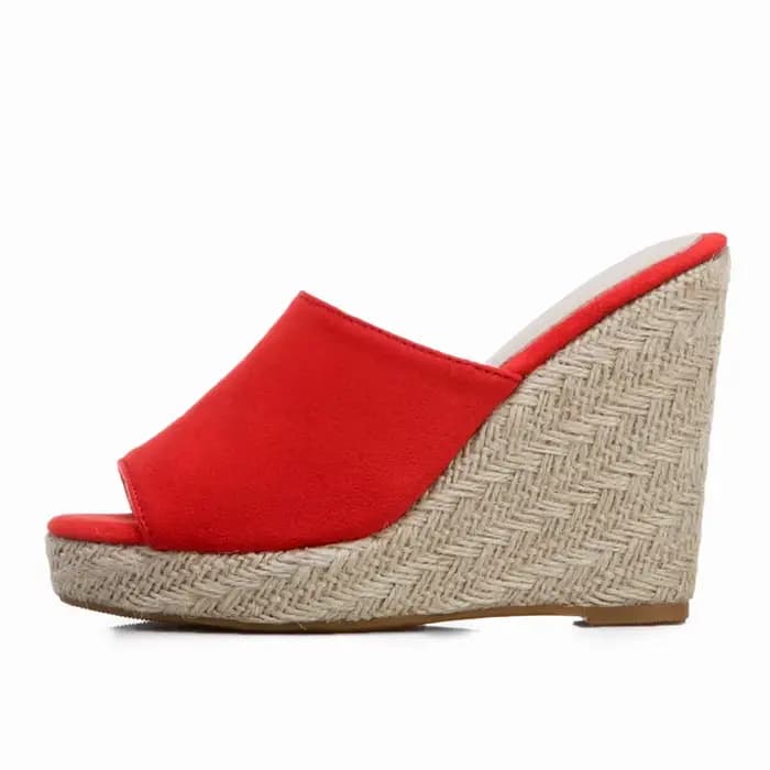 Optique-Pantoufles à plateforme astronomique pour femmes, mules à talons compensés, sandales d'été, Parker ouvert, chaussures à talons hauts, dames, grande taille