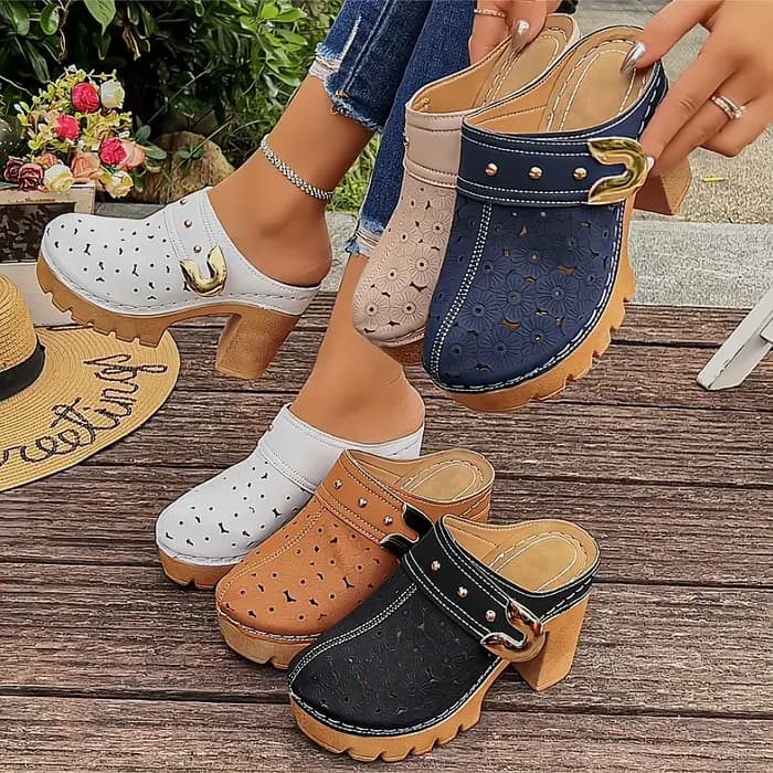 Mules multicolores tendance pour femmes