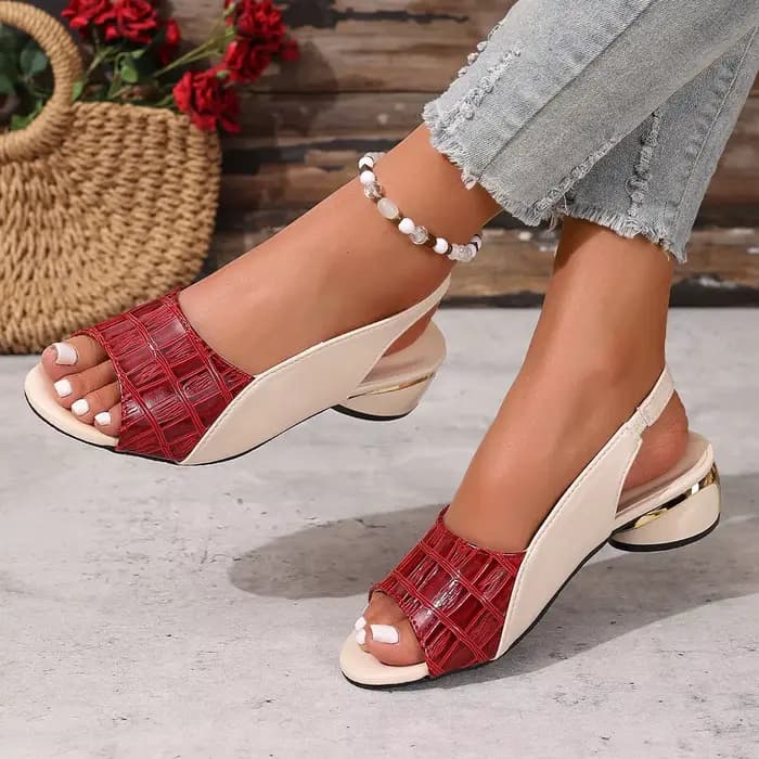 Sandales de luxe décontractées en cuir pour femmes