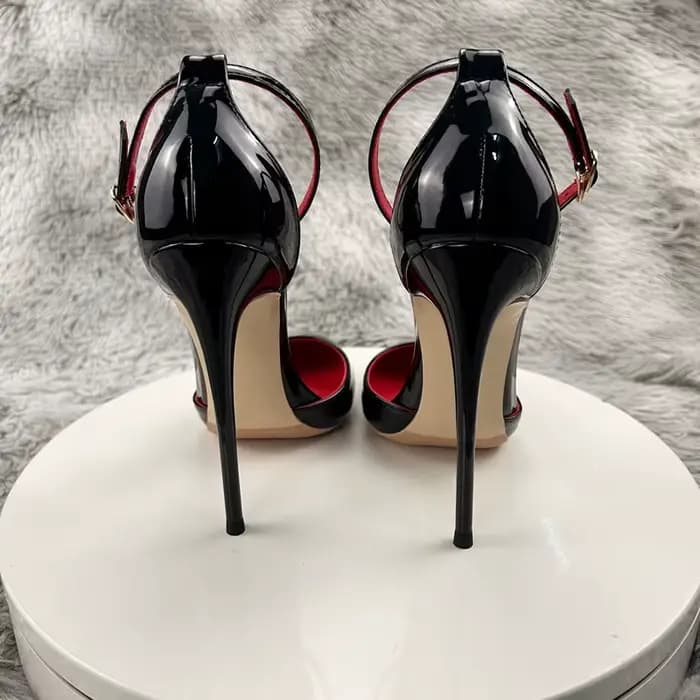 Sandales à Bout Boucle à Une Ligne pour Femme