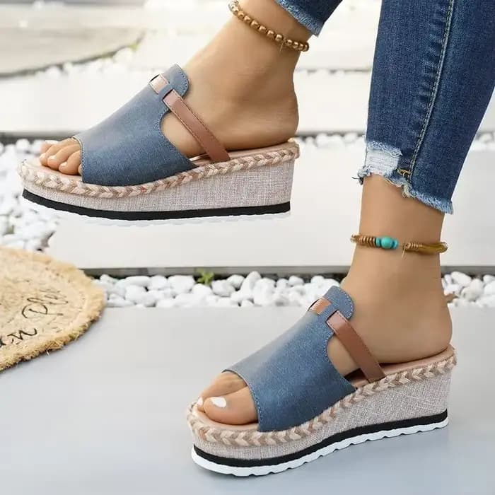 Sandales compensées espadrilles pour femmes