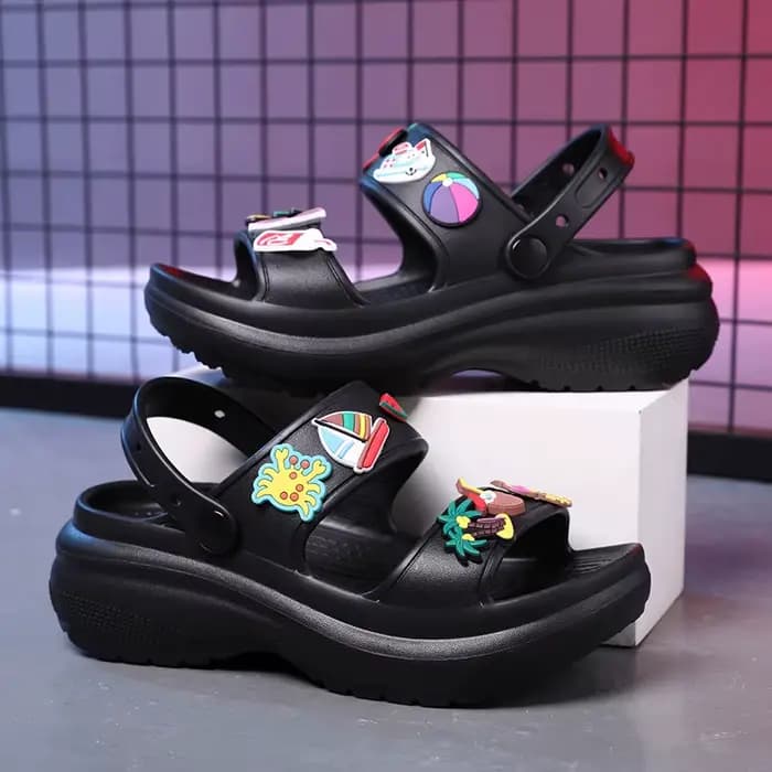 2025 nouveau été femmes sandales coréen plate-forme compensée talons hauts décontractés dames chaussures en plein air plage Peep orteil Sandalias De Mujer