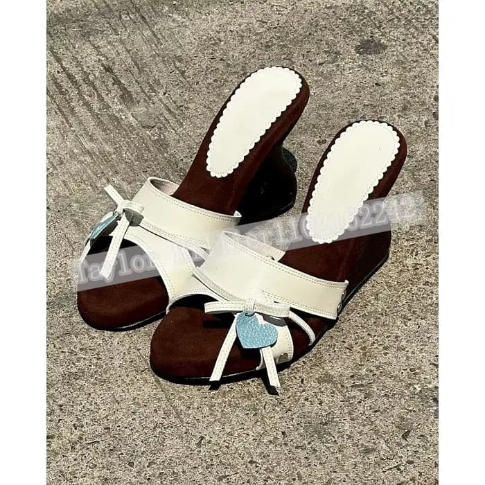 Sandales compensées à talon pour femme