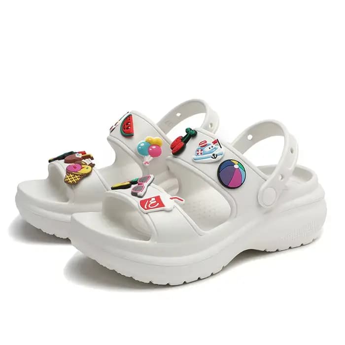2025 nouveau été femmes sandales coréen plate-forme compensée talons hauts décontractés dames chaussures en plein air plage Peep orteil Sandalias De Mujer