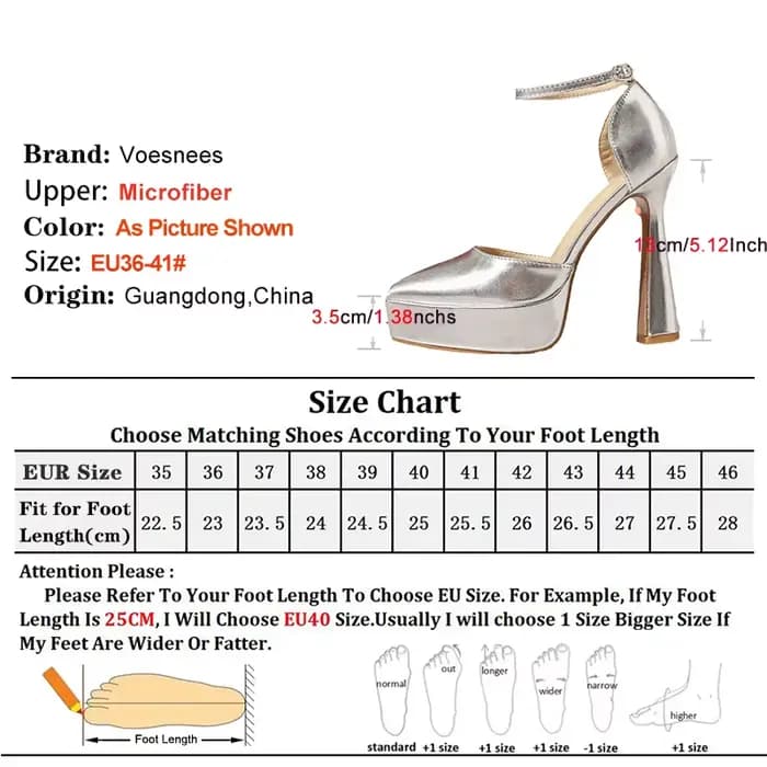 Argent talons hauts 13CM plate-forme d'été femmes élégantes chaussures de fête