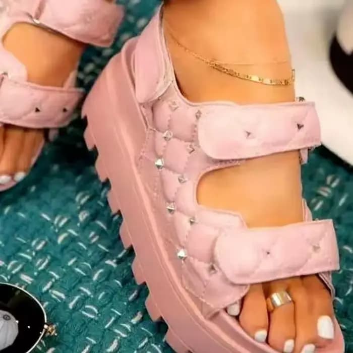 Sandales à semelle optique double couche pour femmes