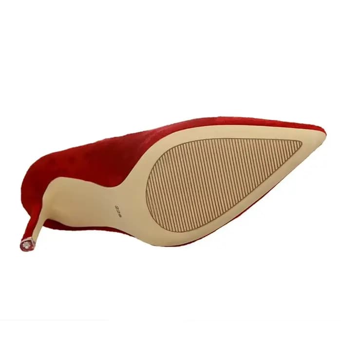 Femmes élégant troupeau Orange violet soirée Banquet fête pompes dame classique Scarpin nouveau bordeaux 9 cm talons hauts chaussures grande taille